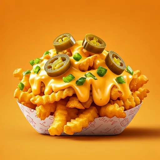 チーズソースたっぷりのクリンクルフライ
